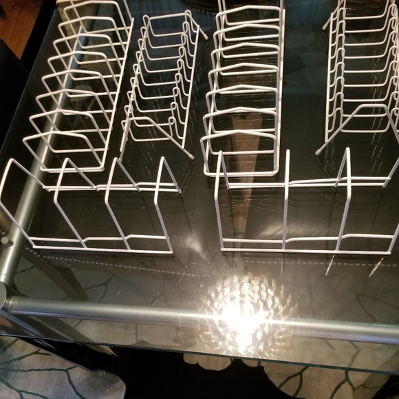 6 Piece plate holders and pot lid racks